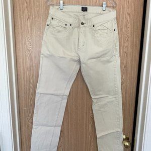 J. Crew The Driggs White/Khaki Denim Pants